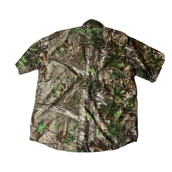 Game Winner Camo Shirt Mens L Short Sleeve Vented Realtree Hunting Fishing Top - Picture 4 of 11